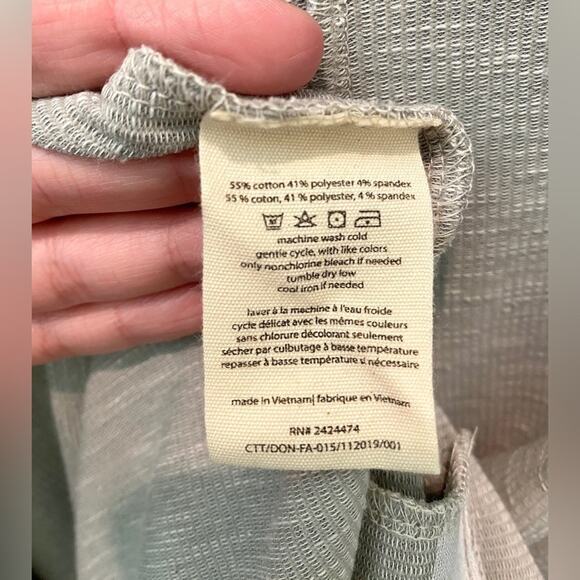 DONNI | Open Front Cardigan Soft Gray Ribbed Knit Drape Sweater NWT | OSFA - Picture 6 of 6